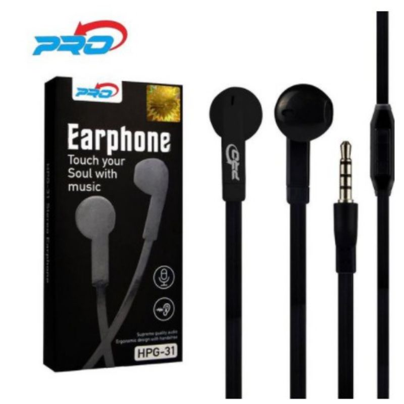 Pro Handsfree Headset Earphone Stereo HPG-31