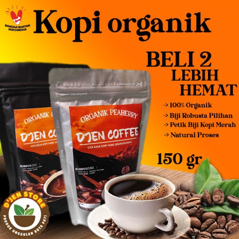 

Kopi Bubuk Robusta dan lanang 100% Organik