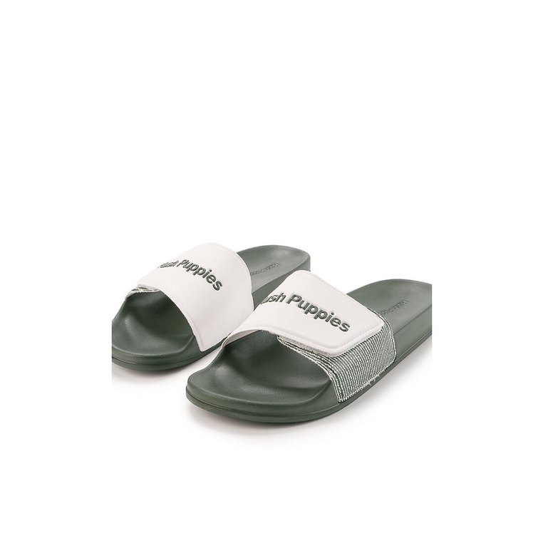 SANDAL SLIDE HUSH PUPPIES PRIA ORIGINAL CASUAL BRANDED HIJAU HM17