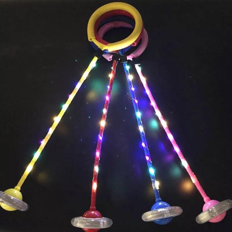 Mainan Hulahoop kaki Yoyo Kaki Flash Jumping Skipping Ball full Lampu Nyala - LED