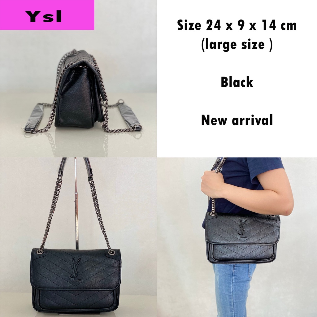 Tas Selempang Wanita Original Import, Tas Slingbag Shoulderbag Branded, Ysl 2