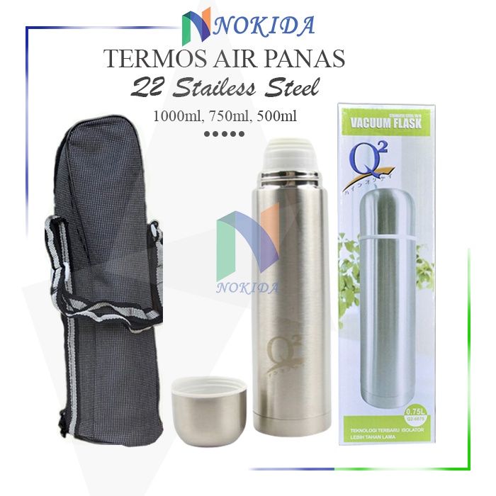Nokida Q2 Termos Botol Minum Air Panas 1 Liter/6100 / Termos Air Panas Mini / Botol Minum 1 Liter