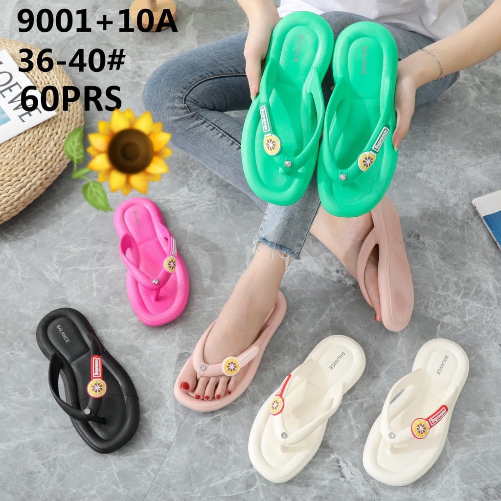 Sandal Karet Jelly Wedges Wanita import Model Terbaru Original Kekinian by AGUNG STYLE Balance 9001+10A