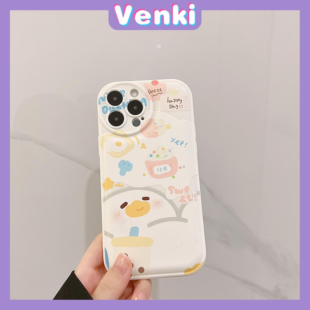 iPhone Case TPU Silicone Soft Case Airbag Shockproof Protection Camera Cute Cartoon Duck Compatible For iPhone 11 Pro Max 13 Pro Max 12 Pro Max 7Plus xr XS Max