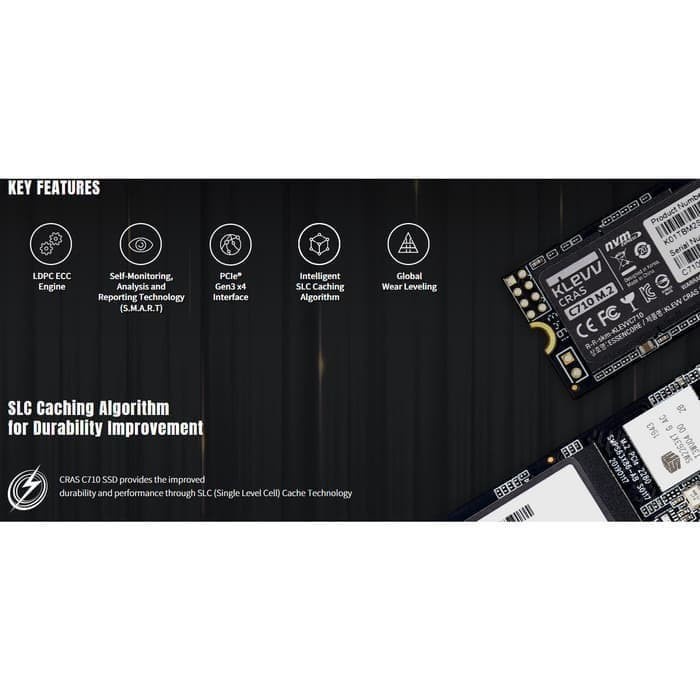 SSD KLEVV CRAS C710 M.2 NVME 512GB Gen3x4