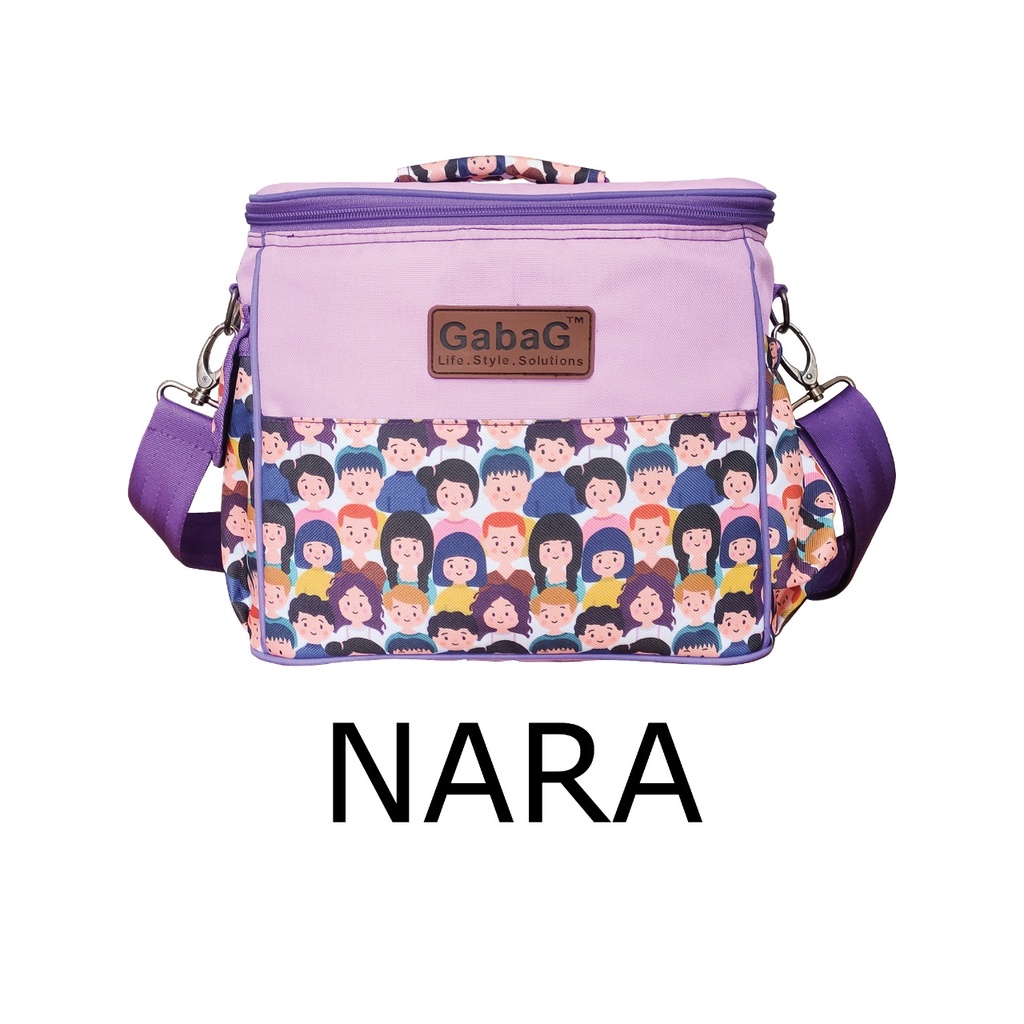 Gabag Single Sling Series Cooler Bag People /  Pink Camo / Cactus / Forest / Nara - Tas Cooler Pendingin Asi Bayi