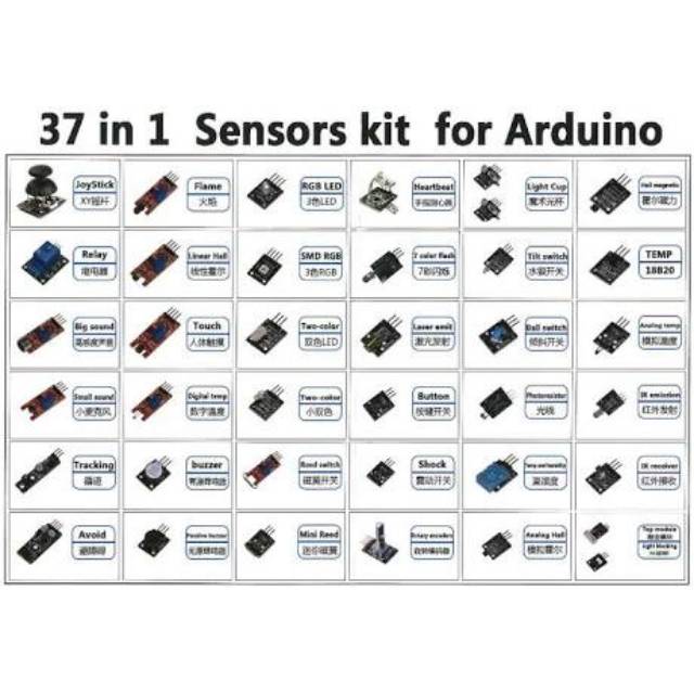 Paket sensor arduino 37 dalam 1 box