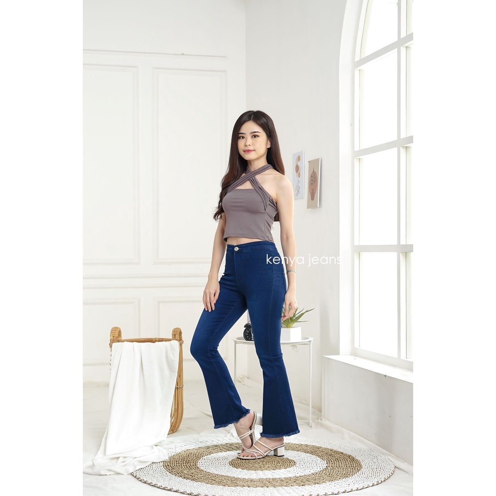 7C-G CELANA JEANS PREMIUM HIGHWAIST CUTBRAY BIRU DIAMOND /HIGHWAIST BOOTCUT/ STREACHT /27 - 34