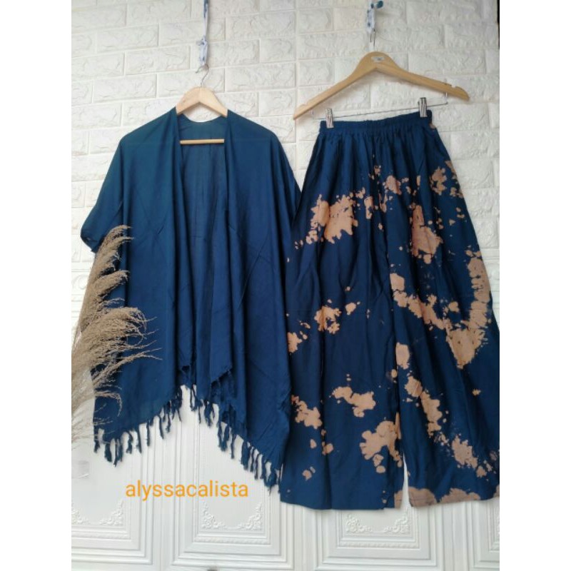 SETELAN OUTER POLOS DAN CELANA TIEDYE BALI