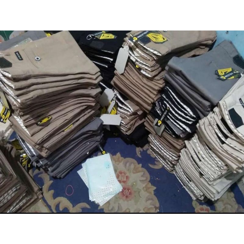 Celana Panjang pria jumbo 33-44 Chino slimfit  kerja kantor