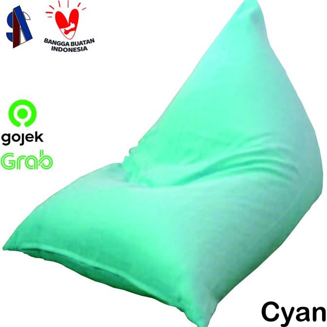 

Bean Bag Triangle, Sofa Malas Jukung, Termasuk Isian Styrofoam - Cyan Strwom12