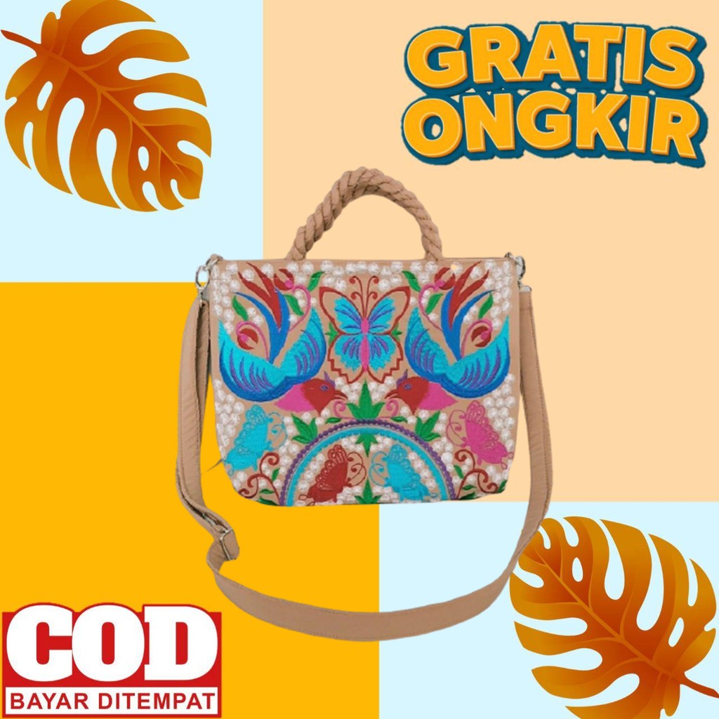 Tas Wanita Selempang Bordir Asli Khas Tasikmalaya