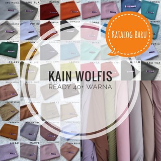 Kain Wolfis/ Woolpeach/ Wolvis Grade A Harga Setengah Meter Rp10.499