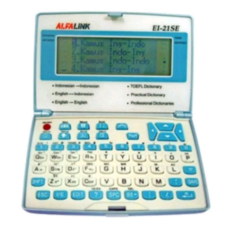 Kamus Bahasa English Inggris Indonesia Alfalink EI-21SE (2 Bahasa + Toefl) Kalkulator Calculator Alf