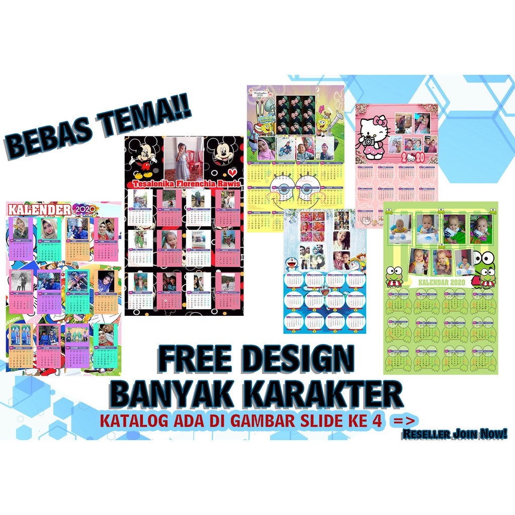 Kalender Custom Tahun 2023 Free Lubang Free Design Murah