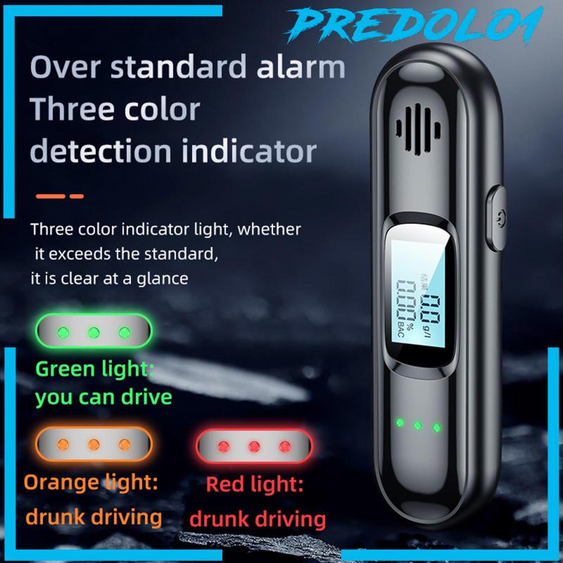 [PREDOLO1] Professional Digital Alcohol Breathalyser Breath-Alcohol Tester Rechargeable