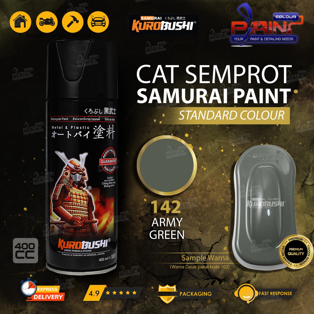Samurai Paint 142 Army Green Cat Semprot