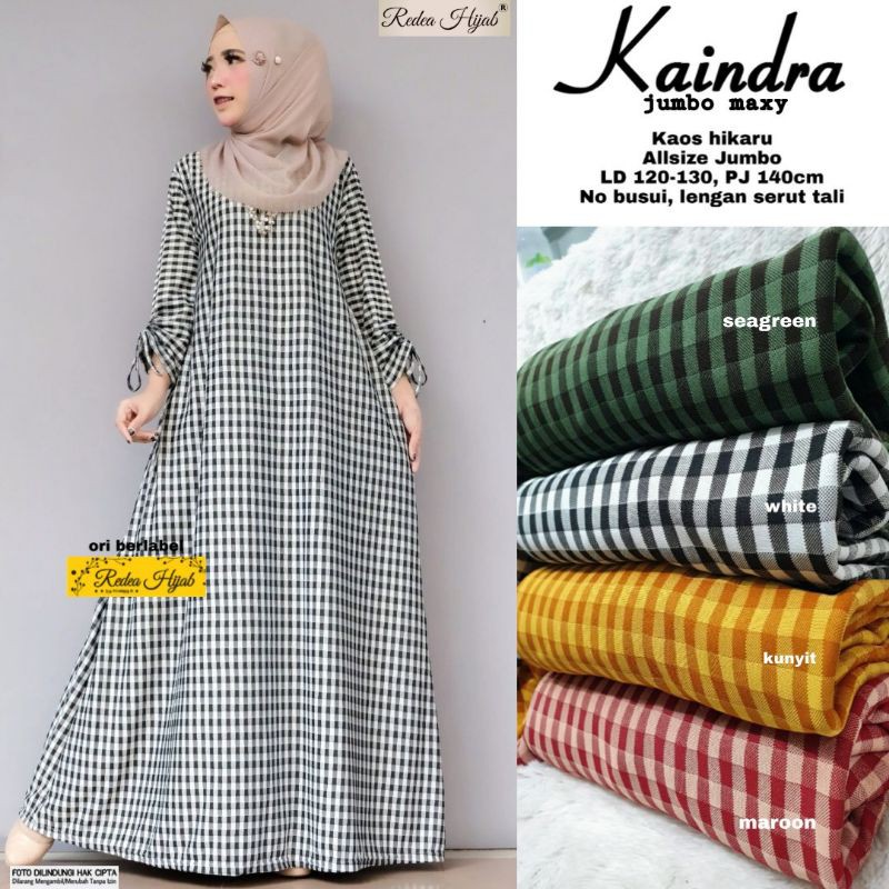 GAMIS JUMBO KEINDRA, BAHAN KAOS HIKARU, LD.120-130 PB.140, NO BUSUI, LENGAN SERUT