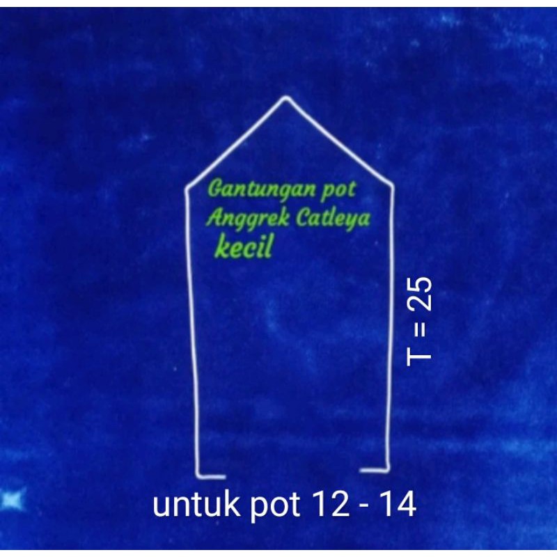kawat gantung pot catleya uk 25 kawat  anggrek catleya pot gantung pot plastik pot gerabah kawat sta