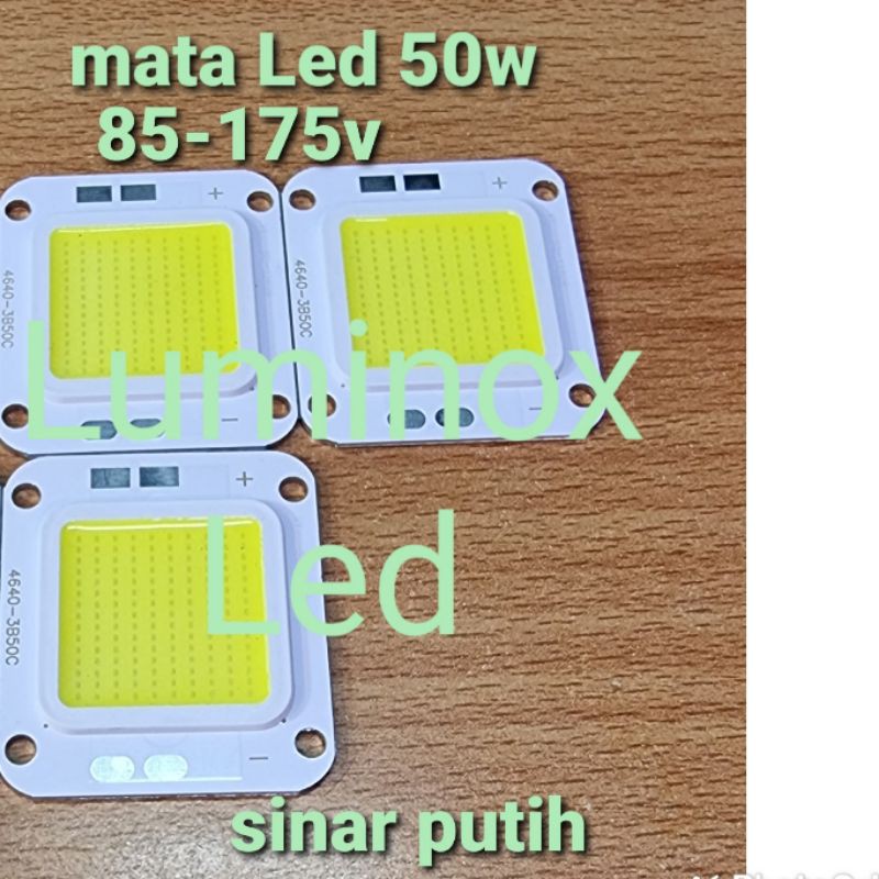 Mata Led Pju Cobra 50Watt 50 W Chip Led Cob Sorot Floodlight 50W 50 Watt Putih