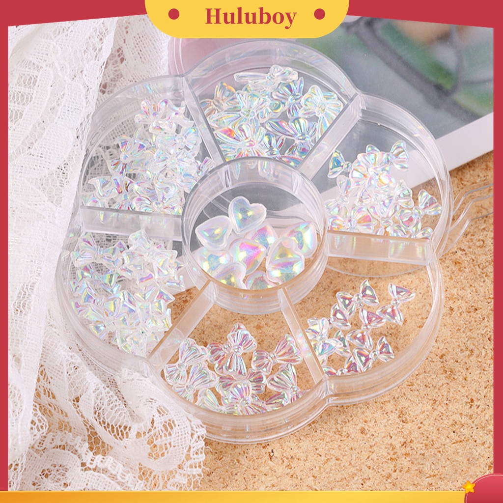Huluboy Huluboy♡ Ornamen Pita 3D Bahan Resin Untuk Dekorasi Nail Art Charms