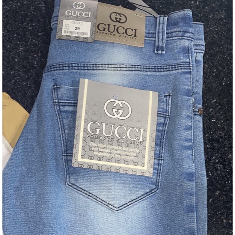 CELANA PRIA JEANS PANJANG SLIMFIT GUCCI PREMIUM