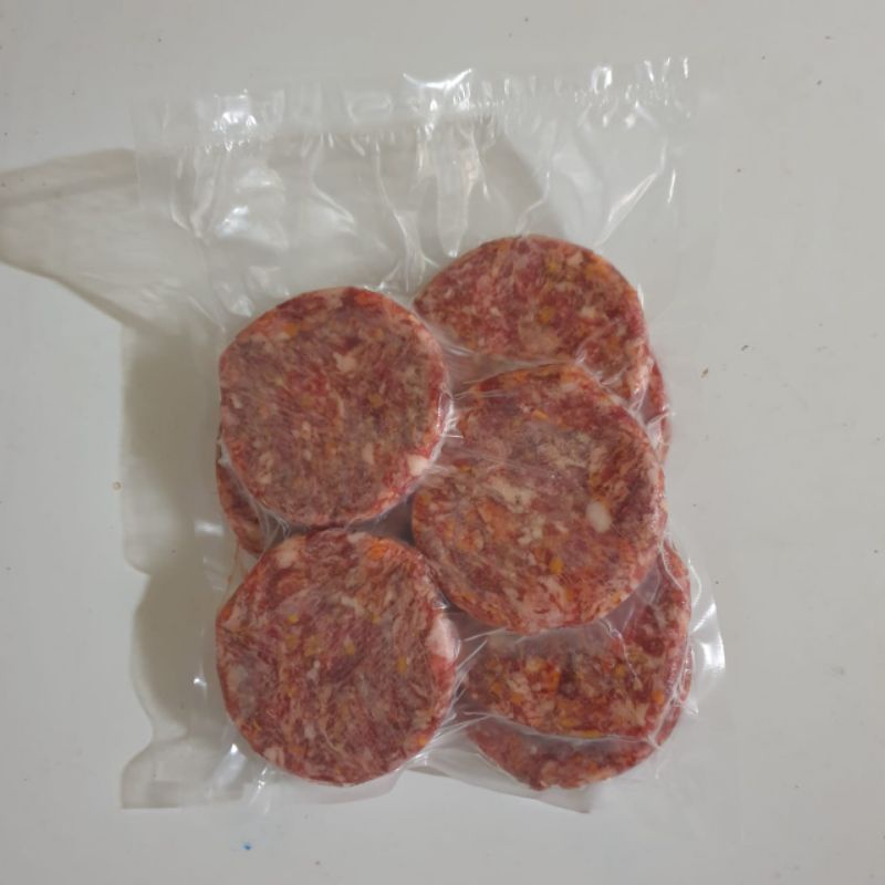 

Daging Burger Sapi Premium / Premium Beef Burger Patty - 500 gr