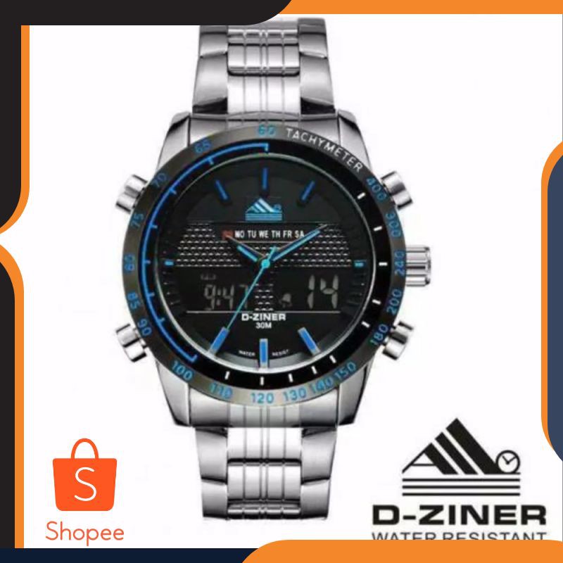 Murah Jam tangan pria Casual D-ziner Crono Aktif Water resist Elegan