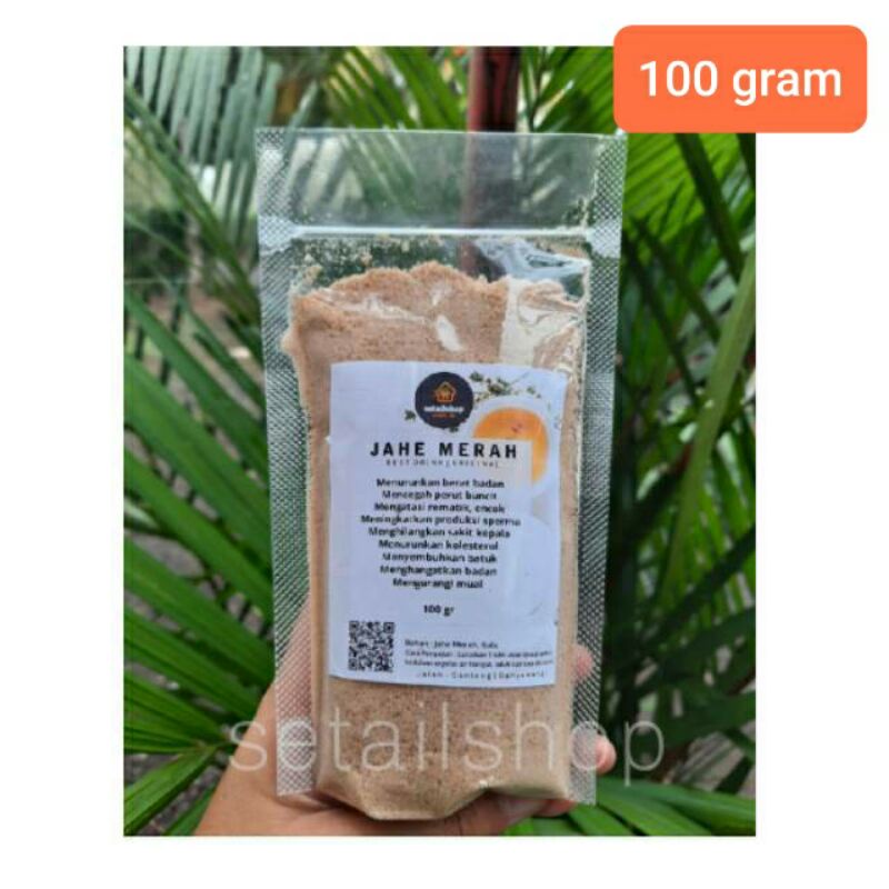 

BUBUK JAHE MERAH + GULA 100 GRAM