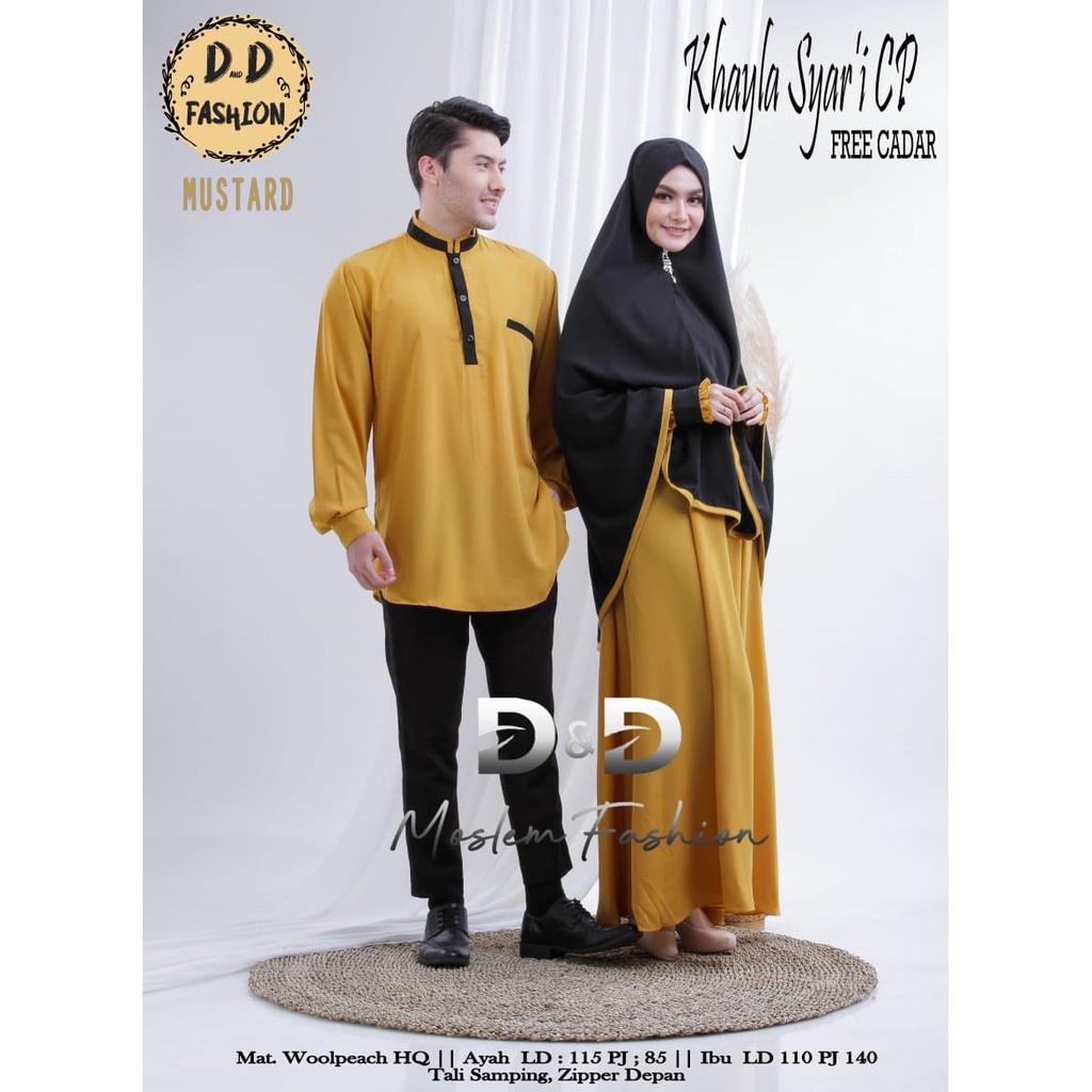 KHAYLA BAJU COUPLE  SYAR'I /BAJU SARIMBIT/BAJU COUPLE MUSLIM