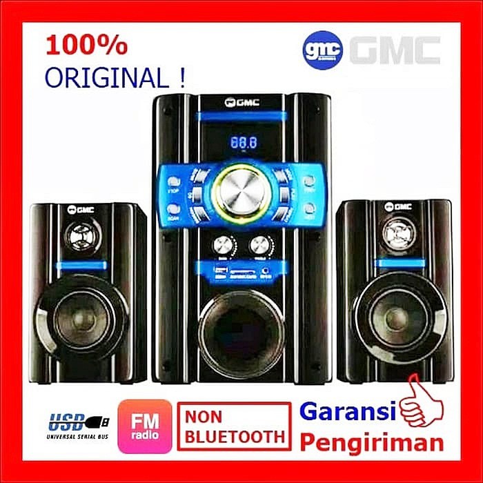 Murah unik peralatan dapur Speaker Aktif Non Bluetooth GMC 888 S Nie_thaaa Shop