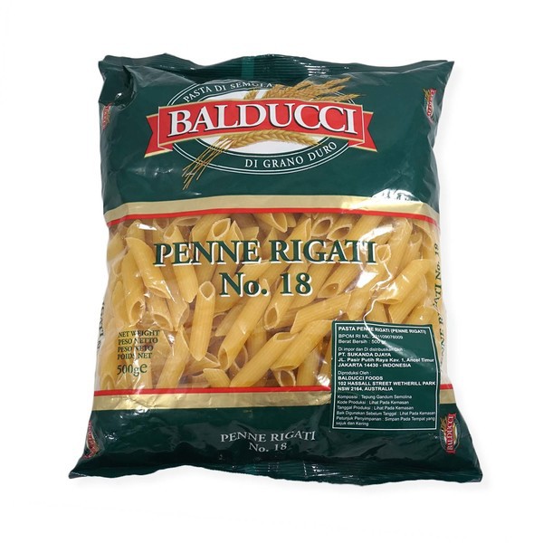 

BALDUCCI Penne Rigati No 18 Pasta - Durum Wheat Semolina 500gr