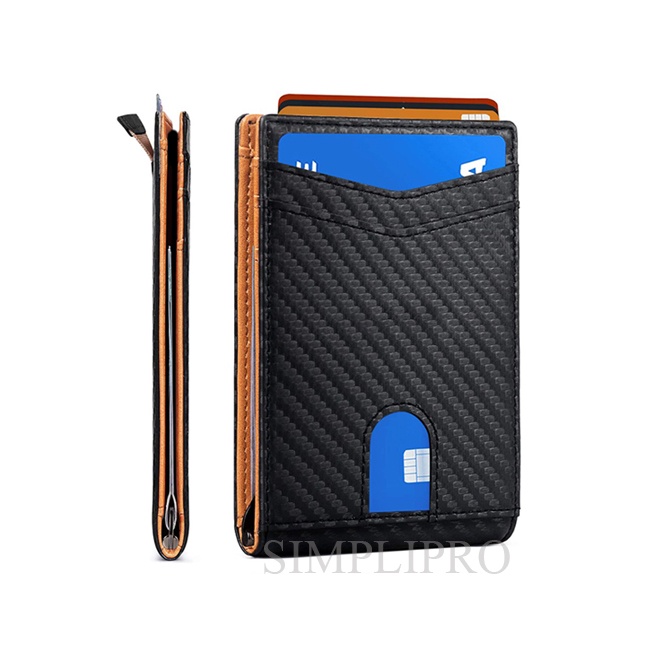 Dompet Pria Keren Spring Money Clip Wallet Pull Tab Card Holder GN-MC4