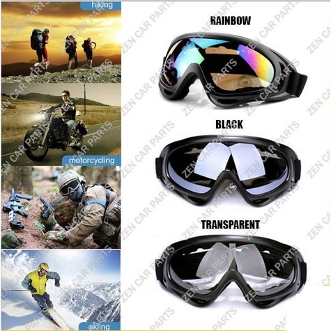 Kacamata SKI MOTOR Googles Pelindung Mata Lensa wide UV helm kaca mata