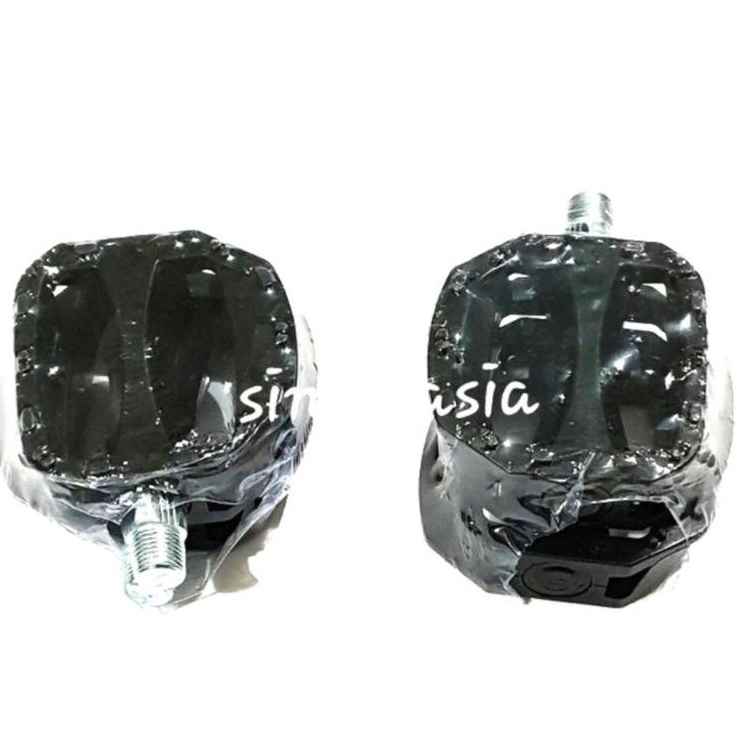 Pedal sepeda anak merk Genio ( as kecil ) ujung steel chrome -  harga sepasang