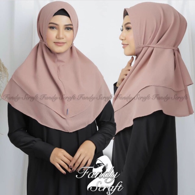 FANDY | Hijab Instan AUREL SYIRIA tali 2layer ceruty