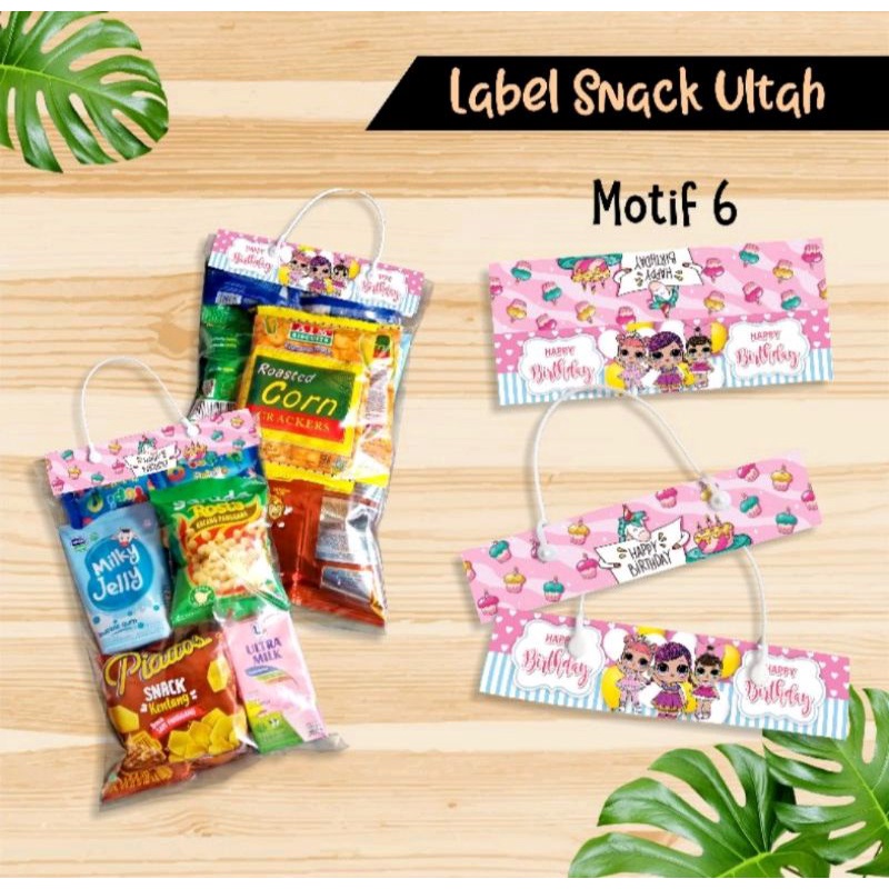 

plastik snack ultah 1 set lengkap