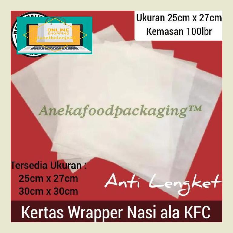 

Aaxs74 Kertas Nasi/Wrapper Uk. 25Cmx27Cm Aacjlxx