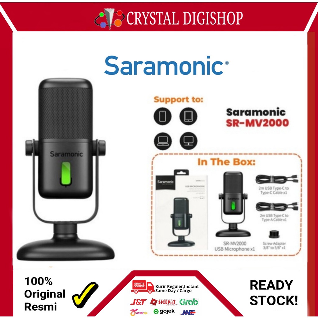 Saramonic SR-MV2000 Cardioid USB Multicolor Microphone SR MV2000