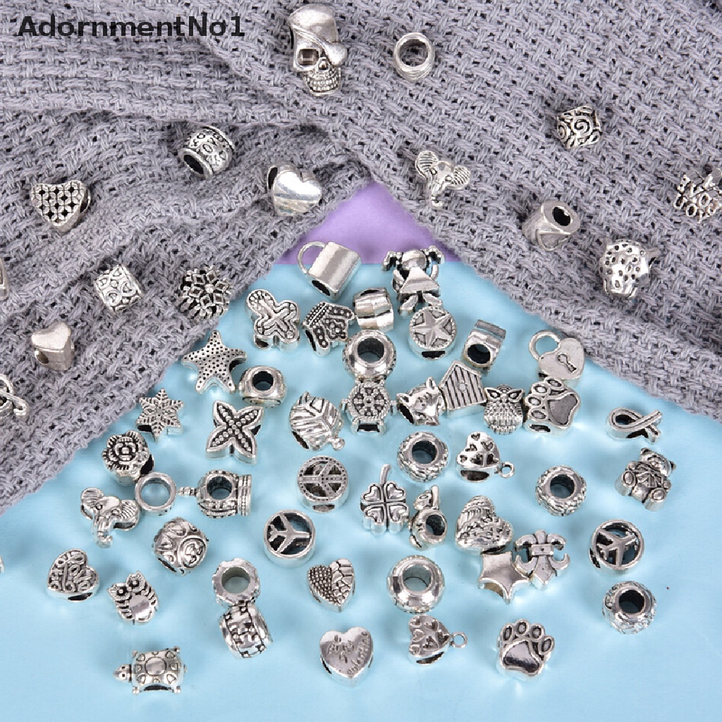 (AdornmentNo1) 60pcs Manik-Manik Bali Antik Untuk Membuat Perhiasan Gelang DIY