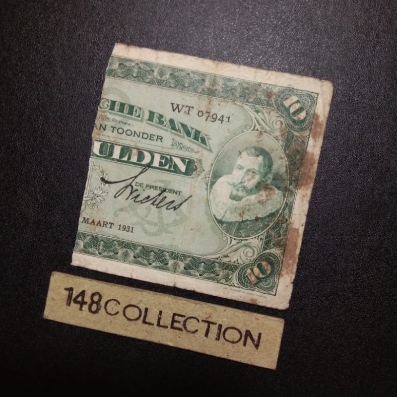 uangkuno WT sanering Coen 10 Gulden