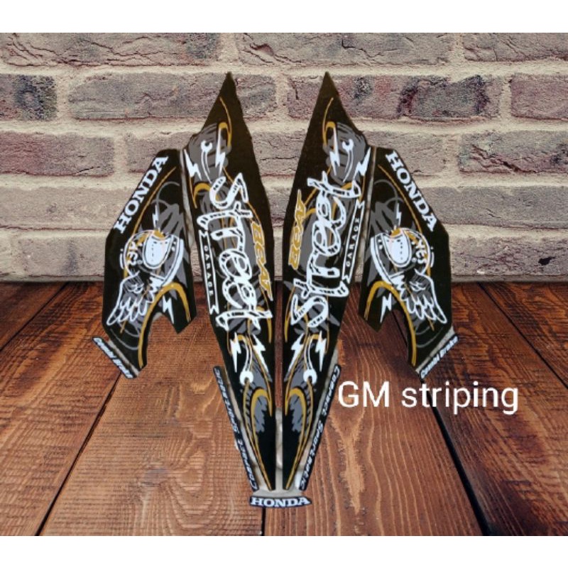 striping Honda beat street 2021 hitam