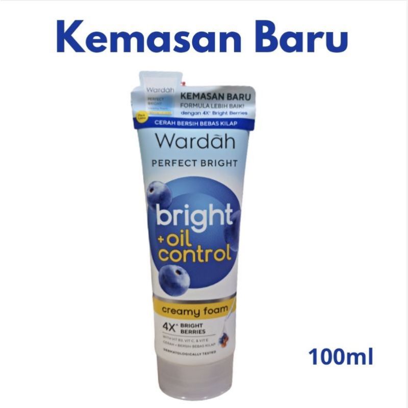 WARDAH Perfect Bright Creamy Foam/Facial Foam Oil Control/BPOM