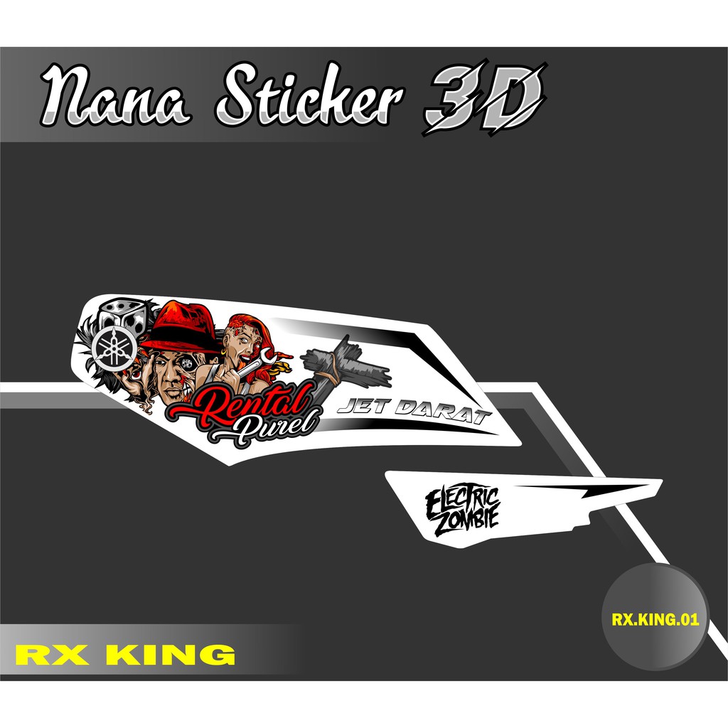 Striping RX King - Stiker Rx King List Variasi Motor STICKER RX KING CODE01
