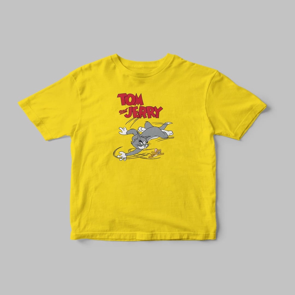 KAOS ANAK TOM &amp; JERRY PREMIUM//KAOS COTTON ANAK TERBARU'