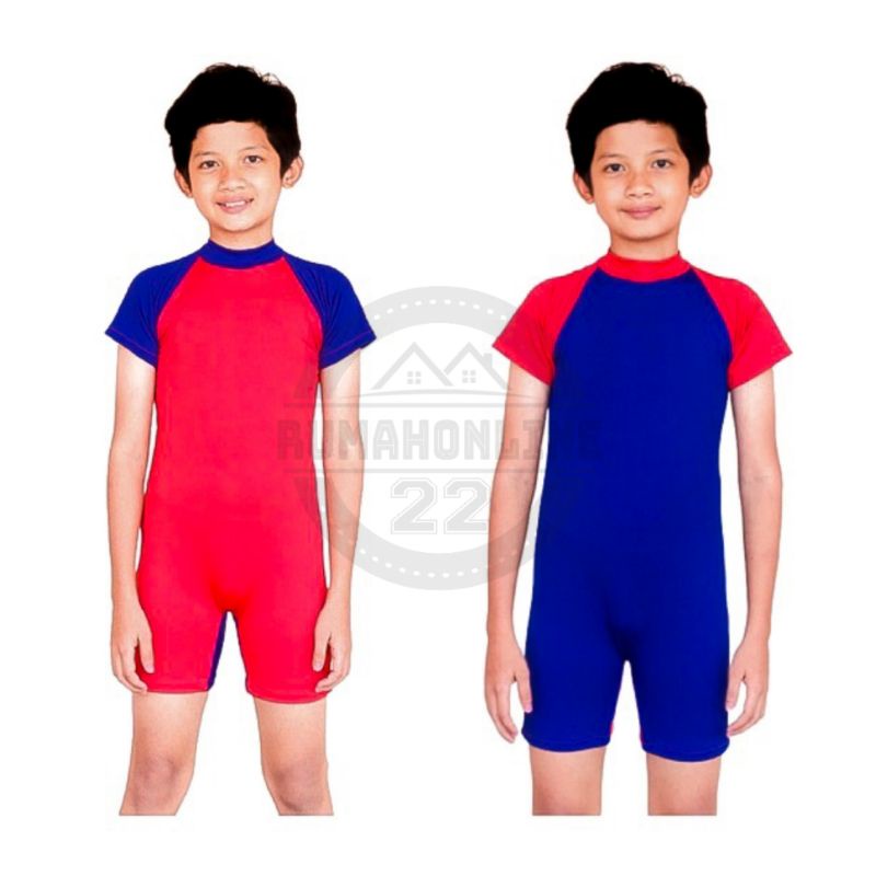 baju renang anak polos . baju diving anak polos
