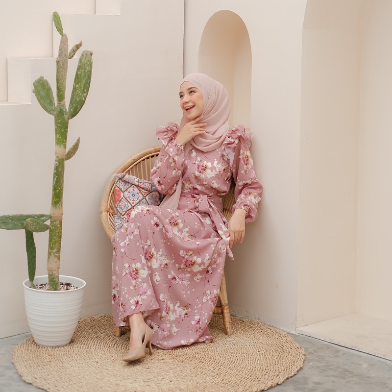 Koyu Hijab Gamis Kode Monalisa Dress