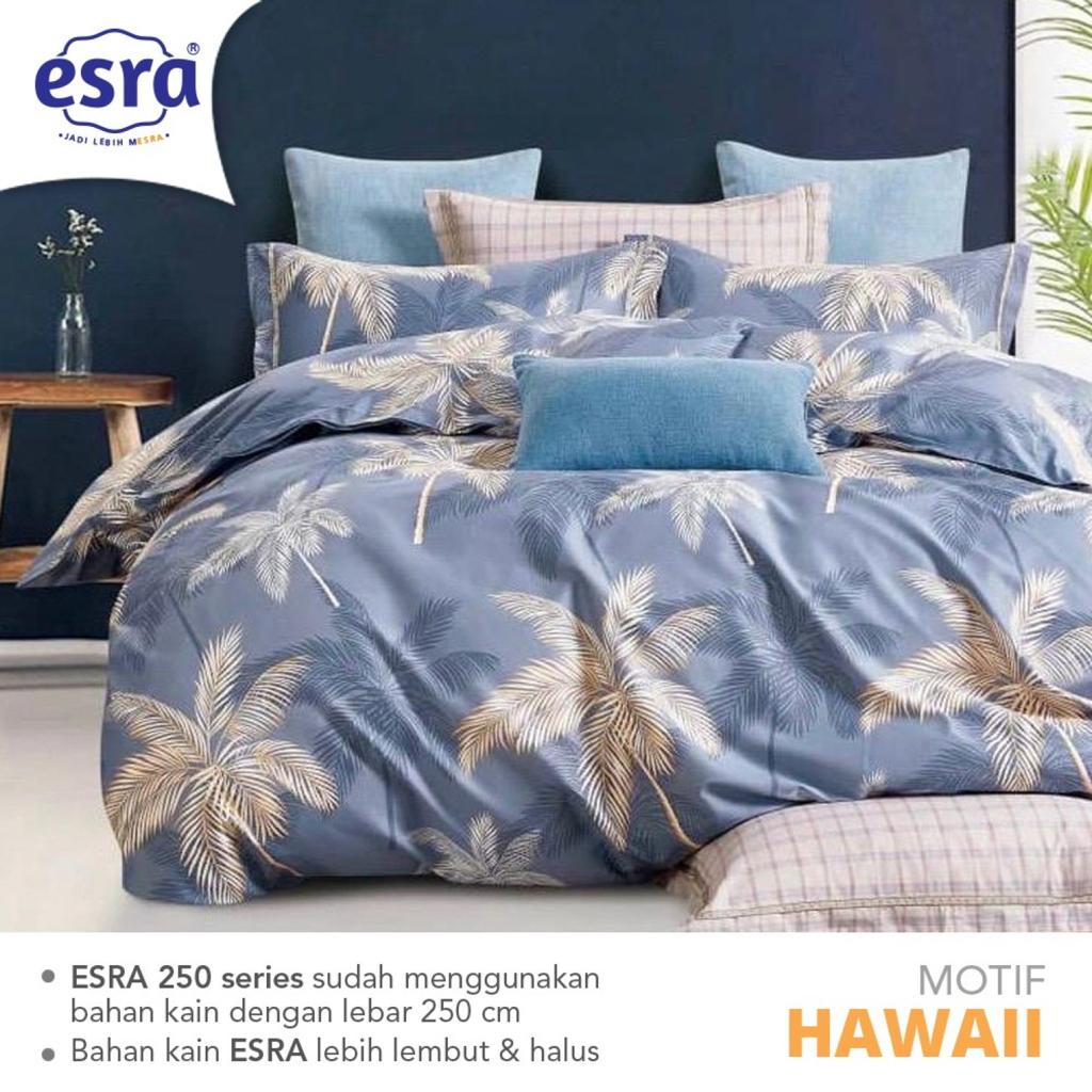 Bedcover seprai motif daun Katun Premium by Lovina kualitas premium 90% cotton