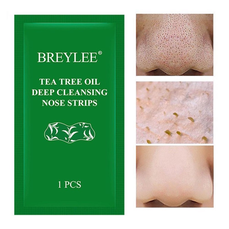 [BPOM] BREYLEE Tea Tree Blackhead Mask Nose Strips - Masker Hidung Pembersih/Pengangkat Komedo (1 Strip)