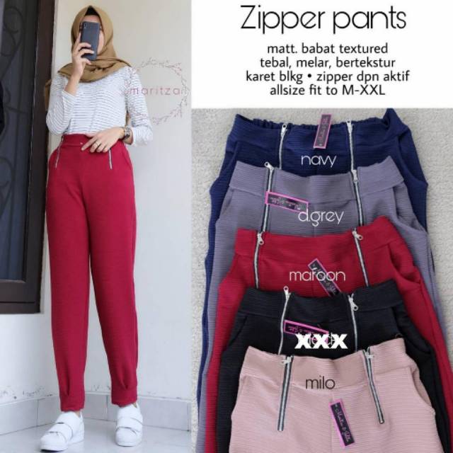 Zipper pants